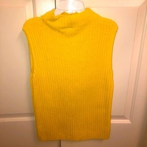 Yellow Mock Neck Sweater